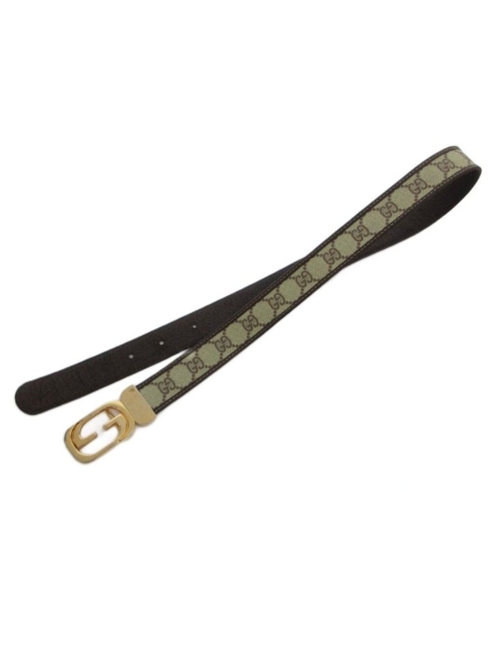 Gucci Belt GG Canvas Leather Brown - Picture 5 of 7